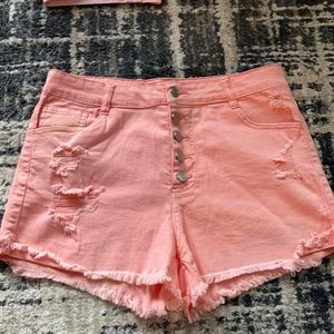 Size 12 Refugee shorts , barley worn 98% cotton